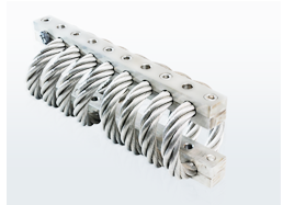 Steel wire rope shock absorber