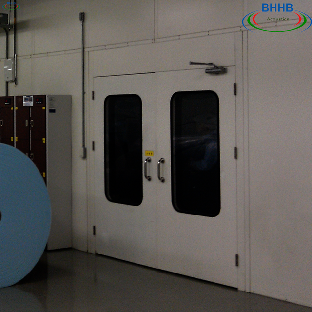 Industrial soundproof door